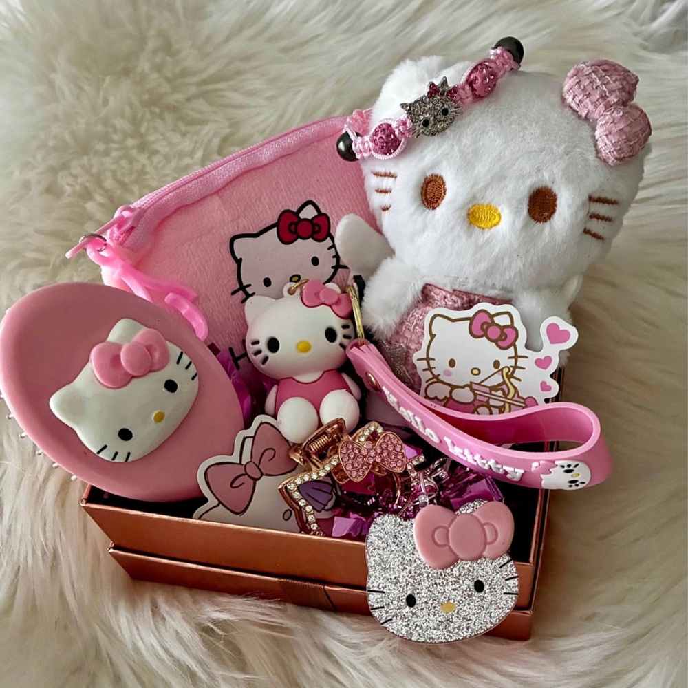 10pc Hello Kitty Pink and White Gift Set